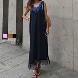 サテンレースキャミドレスesutoreja ワンピース スタイルアップ | BUYSENSE | 詳細画像1