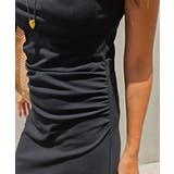 ウエストギャザーTシャツワンピースesutoreja ワンピース スタイルアップ | BUYSENSE | 詳細画像3