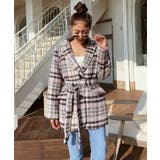 ピンク | チェックカラーオーバージャケット esutoreja | BUYSENSE