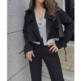 ブラック | カラーシンプルショートジャケット esutoreja アウター | BUYSENSE