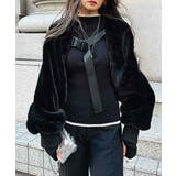 ブラック | ファーボレロ esutoreja アウター | BUYSENSE