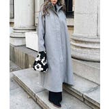 グレー | ハイネックロングコート esutoreja アウター | BUYSENSE