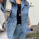 デニムベスト esutoreja ジャケット レディース トレンド | BUYSENSE | 詳細画像1
