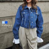 クロップドデニムジャケットesutoreja アウター スタイルアップ | BUYSENSE | 詳細画像1 