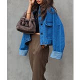 ブルー | ステッチデニムカバーオールesutoreja アウター スタイルアップ | BUYSENSE
