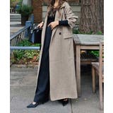 ガンクラブチェックロングコートesutoreja アウター スタイルアップ | BUYSENSE | 詳細画像2