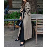 ガンクラブチェックロングコートesutoreja アウター スタイルアップ | BUYSENSE | 詳細画像3