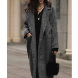 チャコール | シャギーロングコートesutoreja アウター スタイルアップ | BUYSENSE