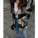 ブロックチェックミドルコートesutoreja アウター スタイルアップ | BUYSENSE | 詳細画像5 