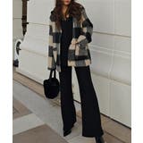 ブロックチェックミドルコートesutoreja アウター スタイルアップ | BUYSENSE | 詳細画像6 