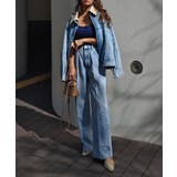レザーカラーデニムブルゾンesutoreja アウター スタイルアップ | BUYSENSE | 詳細画像10