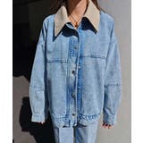 レザーカラーデニムブルゾンesutoreja アウター スタイルアップ | BUYSENSE | 詳細画像11