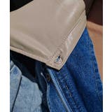 レザーカラーデニムブルゾンesutoreja アウター スタイルアップ | BUYSENSE | 詳細画像13