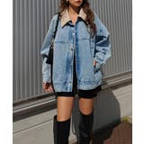 レザーカラーデニムブルゾンesutoreja アウター スタイルアップ | BUYSENSE | 詳細画像4