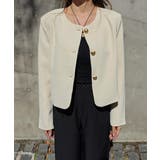 ノーカラーショートジャケットesutoreja アウター スタイルアップ | BUYSENSE | 詳細画像16 