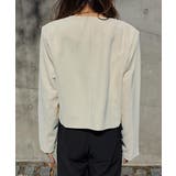 ノーカラーショートジャケットesutoreja アウター スタイルアップ | BUYSENSE | 詳細画像18 