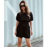ブラック | パフスリーブセットアップ esutoreja セットアップ | BUYSENSE
