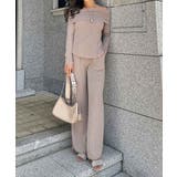 ベージュ | オフショルダーセットアップ esutoreja セットアップ | BUYSENSE