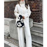 ホワイト | ジップアップニットセットアップ esutoreja セットアップ | BUYSENSE