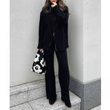 ブラック | ジップアップニットセットアップ esutoreja セットアップ | BUYSENSE