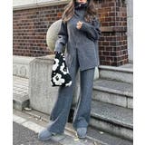 グレー | ジップアップニットセットアップ esutoreja セットアップ | BUYSENSE