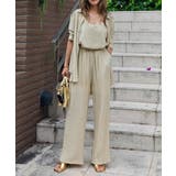ベージュ | リネンライクセットアップesutoreja セットアップ スタイルアップ | BUYSENSE