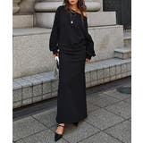 ブラック | スウェットスカートセットアップesutoreja セットアップ スタイルアップ | BUYSENSE