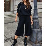 ブラック | ニットハーフパンツセットアップesutoreja セットアップ スタイルアップ | BUYSENSE