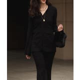 ブラック | リブポロニットカーデイガンセットアップesutoreja セットアップ | BUYSENSE