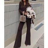 ブラウン | リブポロニットカーデイガンセットアップesutoreja セットアップ | BUYSENSE