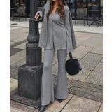 グレー | リブポロニットカーデイガンセットアップesutoreja セットアップ | BUYSENSE