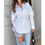ホワイト | ウエストデザインシャツ esutoreja シャツ | BUYSENSE
