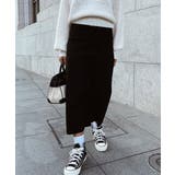 ブラック | フェイクレザーロングスカート esutoreja スカート | BUYSENSE