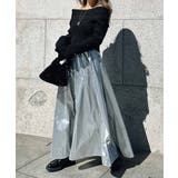 シルバー | ウエストギャザースカート esutoreja スカート レディース トレンド | BUYSENSE