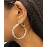 ゴールド | ヴィンテージツイストフープピアス emouv ピアス | BUYSENSE