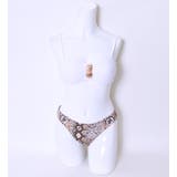 ブラック | 水着レディース パイソンスキンPATTERNビキニ LAVIA | BUYSENSE