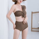 水着レディース タンキニ ワンショルダーデザインビキニ | BUYSENSE | 詳細画像14 