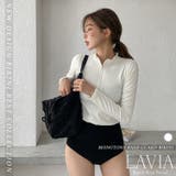 モノトーンラッシュガードビキニ LAVIA デザインビキニ | BUYSENSE | 詳細画像1 