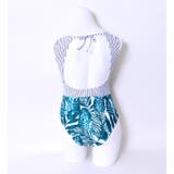 ワンピース水着 バックオープンボタニカルOP LAVIA | BUYSENSE | 詳細画像8 