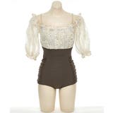 ワンピース水着 レースハイウエストワンピースビキニ LAVIA | BUYSENSE | 詳細画像4 