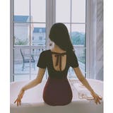 ブラック | バックリボンスタイルワンピースビキニ LAVIA ワンピースビキニ | BUYSENSE