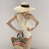 アイボリー | ワンショルダーフリルワンピース LAVIA ワンピースビキニ | BUYSENSE