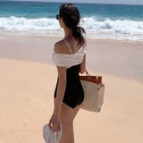 オフショルバイカラーワンピース LAVIA デザインビキニ | BUYSENSE | 詳細画像11 