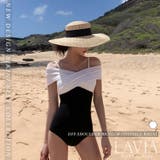 オフショルバイカラーワンピース LAVIA デザインビキニ | BUYSENSE | 詳細画像1 