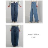 ハイウエストルーズシルエットデニム Rashik ボトム | BUYSENSE | 詳細画像4 