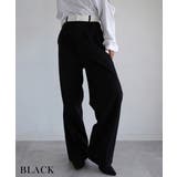 ブラック | ウエストデザインタックパンツ Rashik ボトム | BUYSENSE