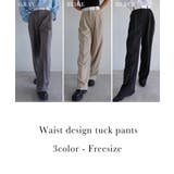 ウエストデザインタックパンツ Rashik ボトム | BUYSENSE | 詳細画像2 