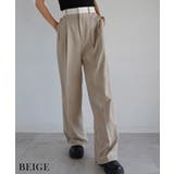 ベージュ | ウエストデザインタックパンツ Rashik ボトム | BUYSENSE