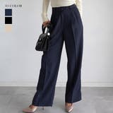 ネイビー | センタープレススラックス Rashik ボトム | BUYSENSE