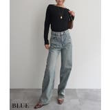 ブリーチデニムRashik ボトム 大人カジュアル スタイルアップ レディース | BUYSENSE | 詳細画像6 